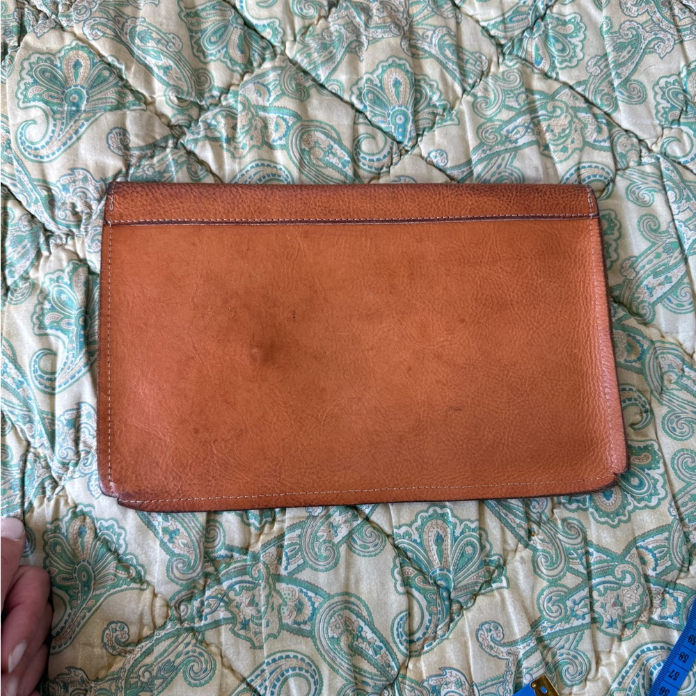 Marie Turnor Tanned Leather Envelope Clutch - Picture 5 of 5